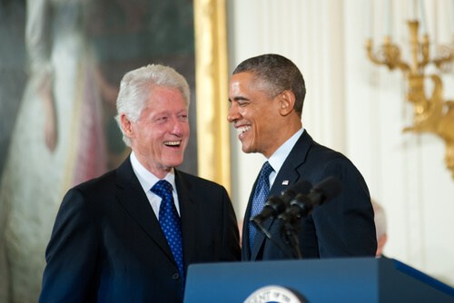 obama laughing