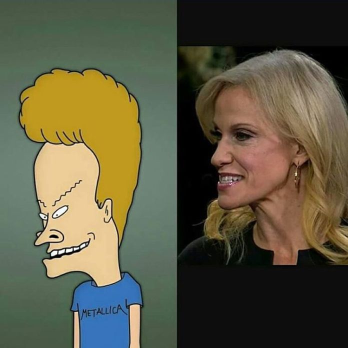 kellyanne conway as beavis and butt-head